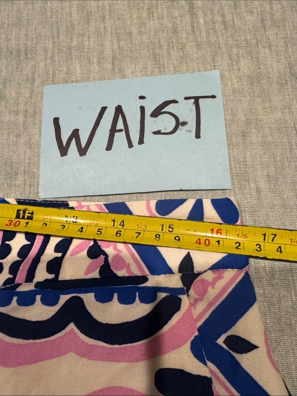 ZARA Blue & White Geometric Wide-Leg Jumpsuit - Picture 6 of 9